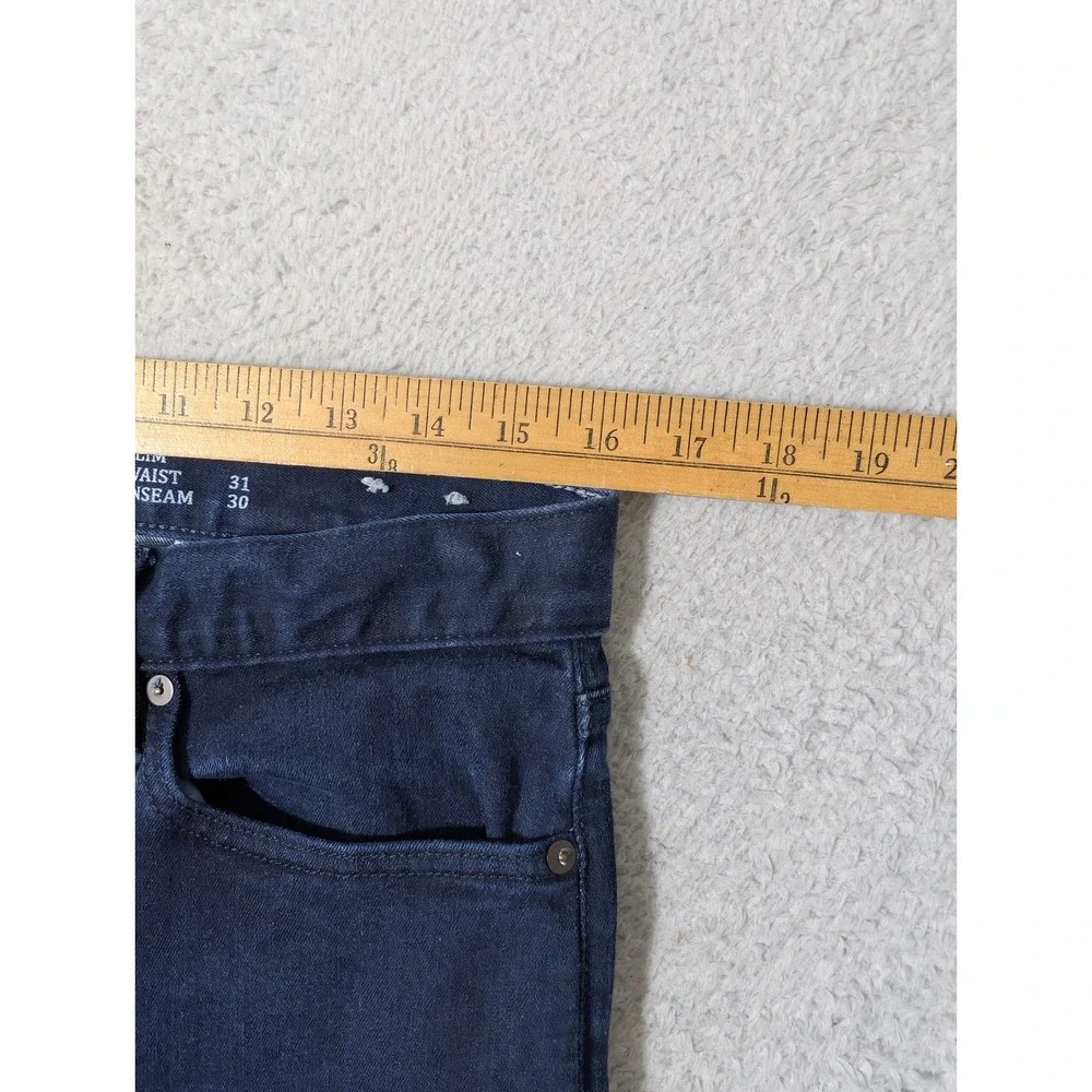 Banana Republic Jeans Mens 31/30‎ Dark Blue Luxe Traveler Slim Stretch
